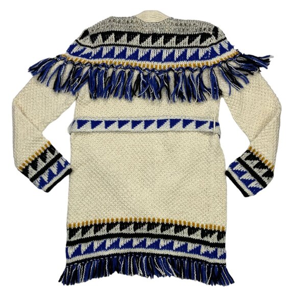 Mother The Fringe Cardigan Sweater XS The Tassel Is Worth The Hassle Tie Belt - Picture 11 of 12